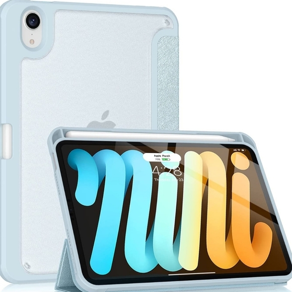 NWT! Soke Ipad 8.9" Frosted Translucent 2021 Sky Blue Case NEW - Picture 1 of 8